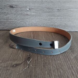 Nocona Gray Leather Belt 28